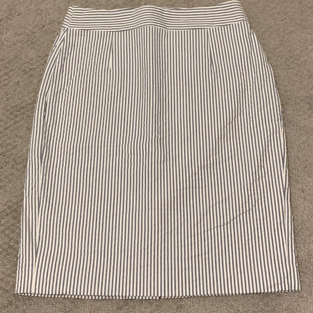 Pin Stripped Pencil Skirt